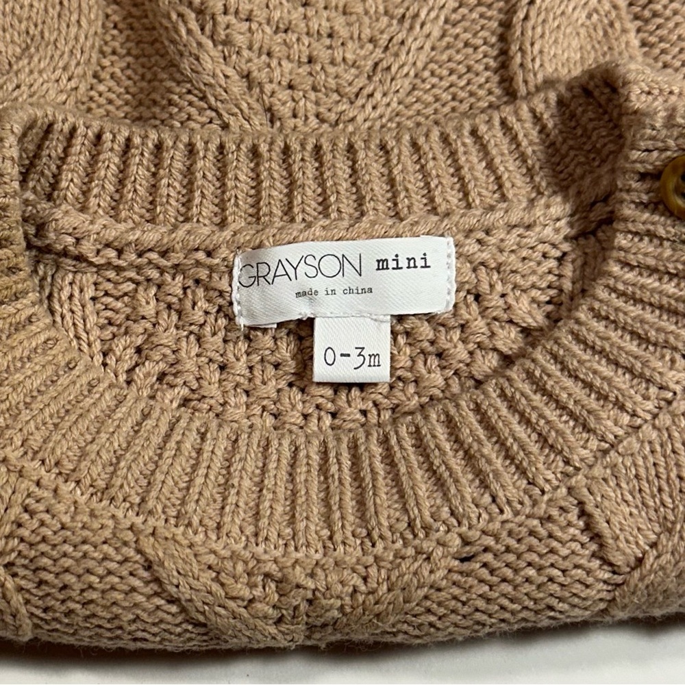 Tan Sweater for kids ages (0-3m)